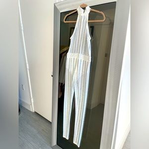 Stunning jumpsuit rhinestones new